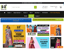 Tablet Screenshot of g3fashion.com